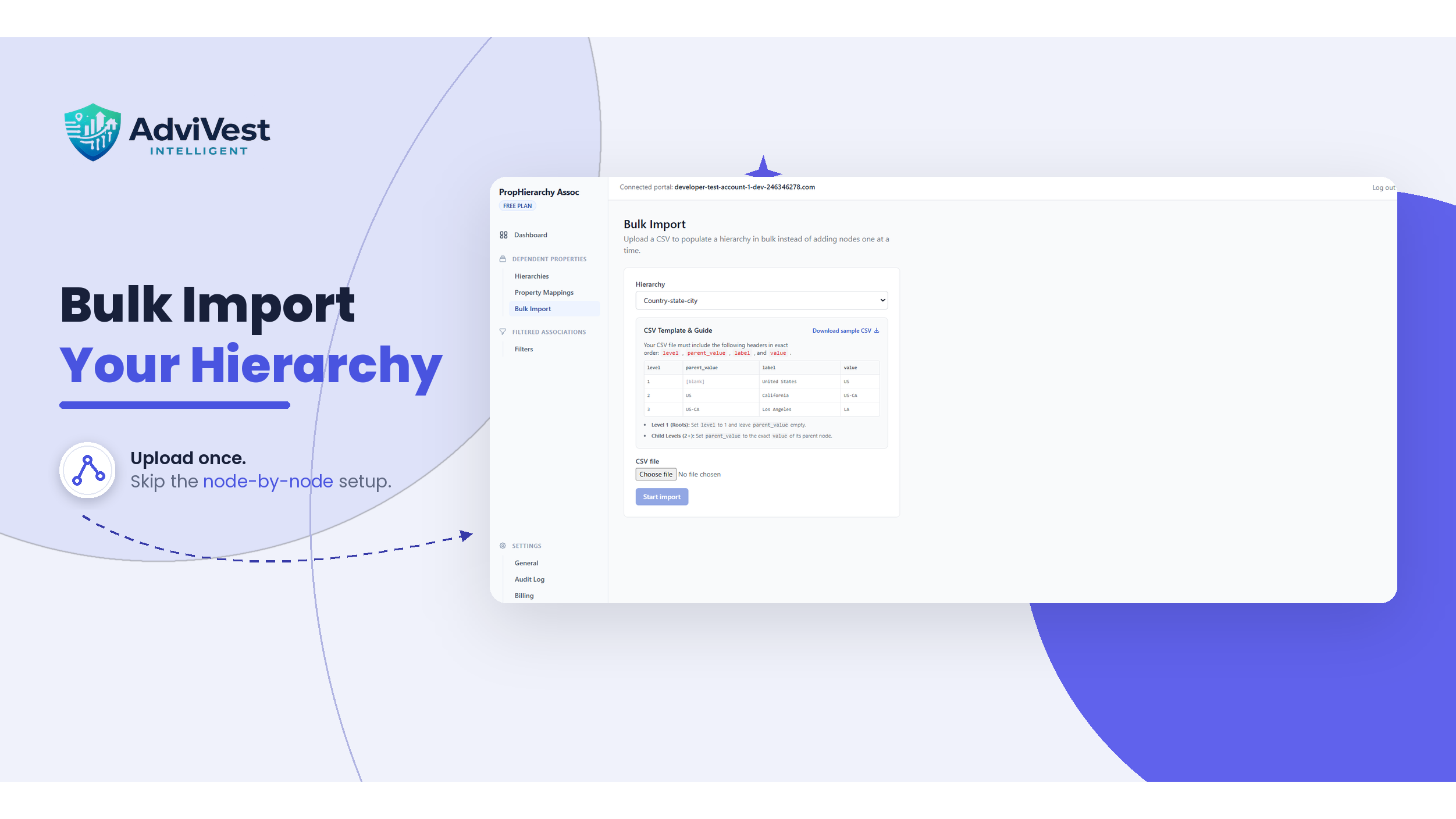 Bulk import your hierarchies
